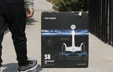 Airwheel S8 saddle equipped electric scooter